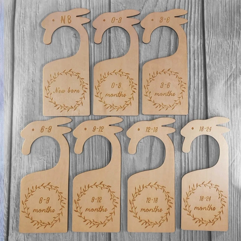 12 Pcs Wooden Baby Milestone Cards Commemorate Baby Birth Monthly Recording Cards Newborn Infant Shower Gifts Photography Props