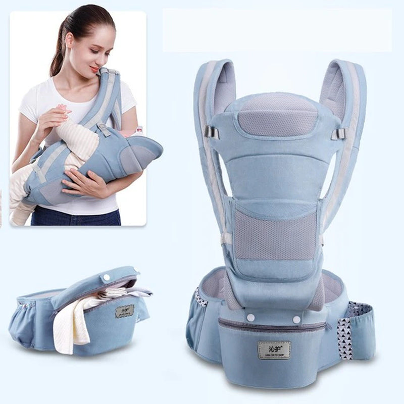 Newborn Ergonomic Baby Carrier Backpack Infant Baby Hipseat Carrier Front Facing Ergonomic Kangaroo Baby Wrap Sling Travel