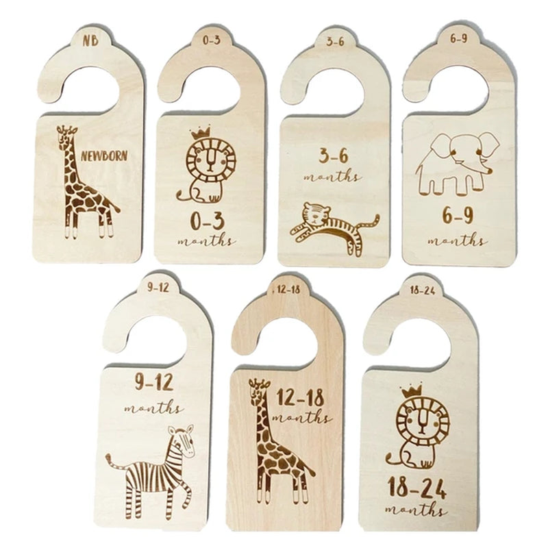 12 Pcs Wooden Baby Milestone Cards Commemorate Baby Birth Monthly Recording Cards Newborn Infant Shower Gifts Photography Props