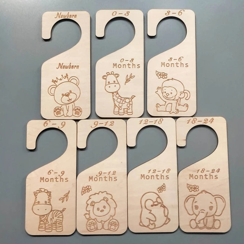 12 Pcs Wooden Baby Milestone Cards Commemorate Baby Birth Monthly Recording Cards Newborn Infant Shower Gifts Photography Props