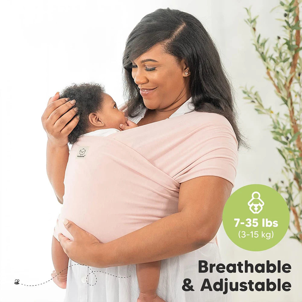 Baby Wrap Carrier All in 1 Original Breathable Baby Sling Lightweight Hand Free Baby Carrier Sling Baby Carrier Wrap for Newborn