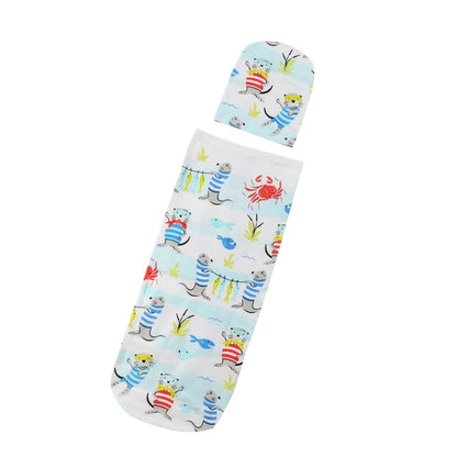 Muslin Cotton Cute Newborn Baby Cotton Swaddle Blanket Bedding Headband Covers Sleeping Blanket