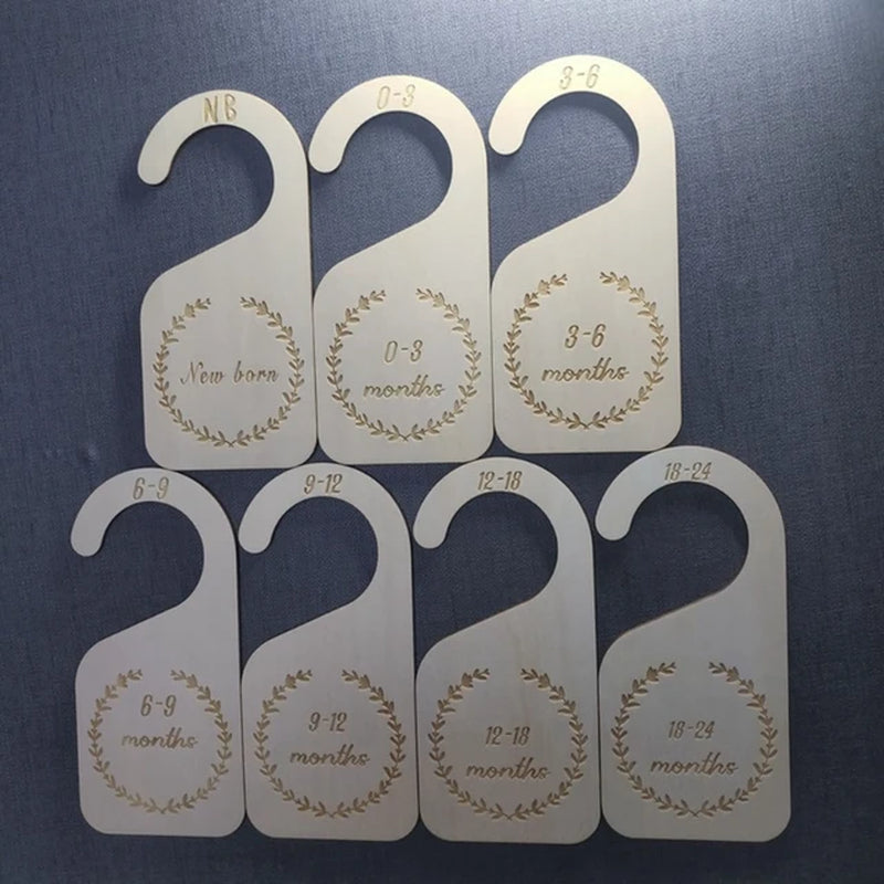 12 Pcs Wooden Baby Milestone Cards Commemorate Baby Birth Monthly Recording Cards Newborn Infant Shower Gifts Photography Props